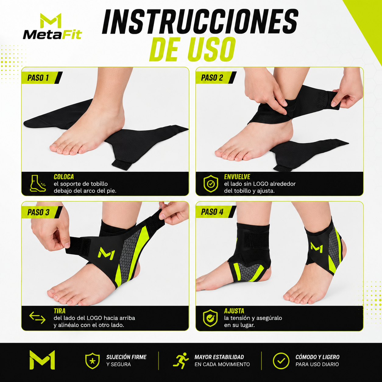 MetaFit - Tobillera de Estabilidad y Protección