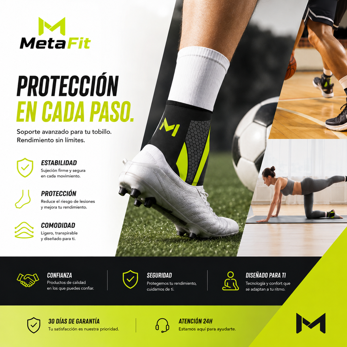 MetaFit - Tobillera de Estabilidad y Protección
